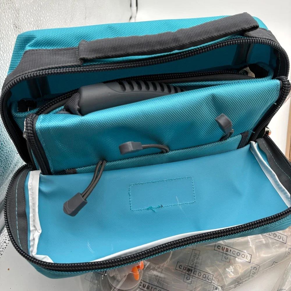 CubiCool Portable Insulated Beverage Dispenser Turquoise 5L Wine Cocktail Cooler